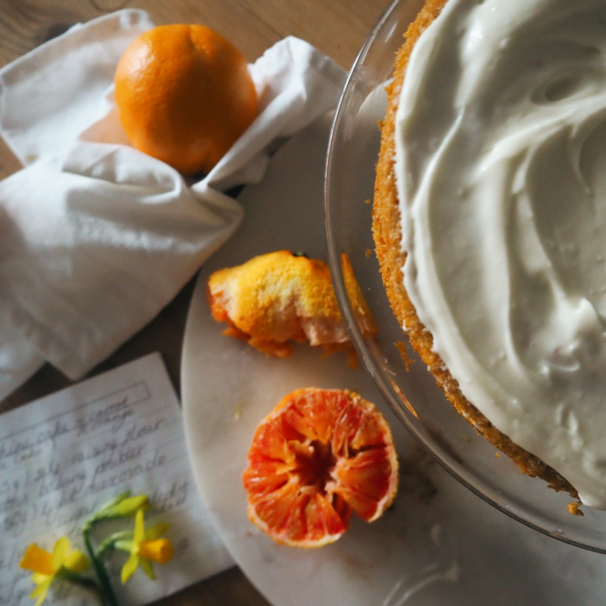vegan carrot and orange sunshine cake recipe